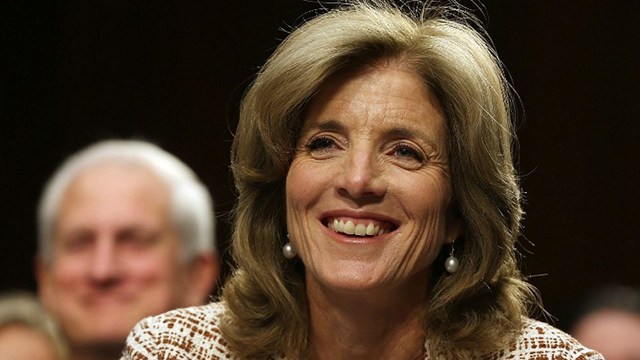FATHER’S LEGACY. Caroline Kennedy, daughter of former US President John F. Kennedy, testifies at her Senate Foreign Relations Committee confirmation hearing on Capitol Hill. If confirmed by the U.S. Senate, Kennedy will become the first female U.S. Ambassador to Japan. AFP/Mark Wilson/Getty Images 