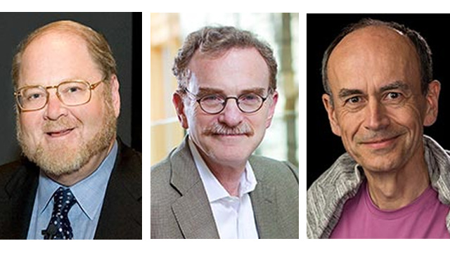 James E. Rothman, Randy W. Schekman and Thomas C. Südhof. Images courtesy of the Nobel Prize