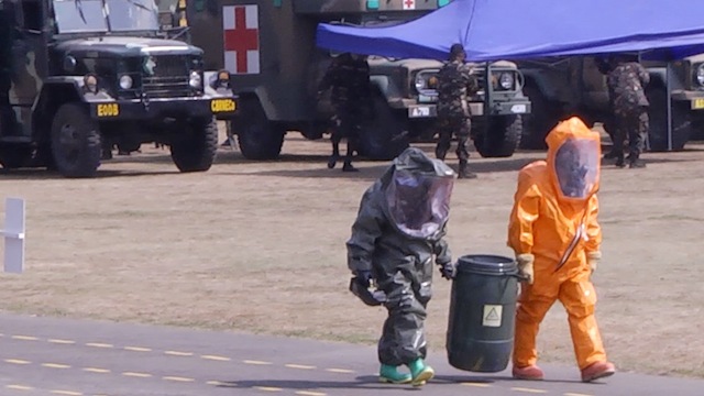 NEW UNIT FOR NEW THREATS: Members of the military's CBRNE unit. Photo by Carmela Fonbuena/Rappler.com