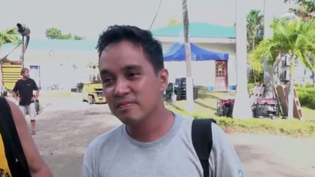 REFUGEE. Tacloban evacuee Jeffrey Robenta says he'll return to his devastated city once it's rebuilt.