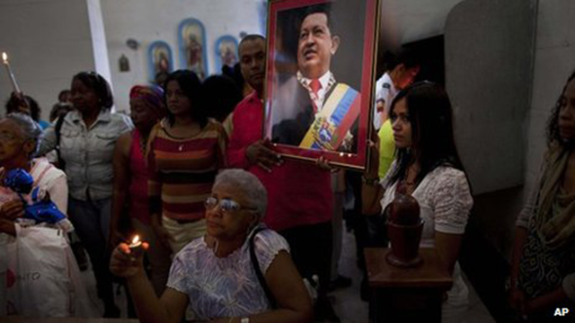 Mr. Chavez is said to be stable despite a lung infection - AP