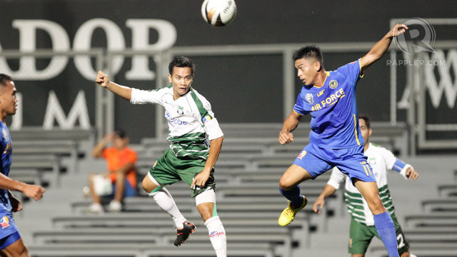 BOUNCE BACK. Chieffy Caligdong (pictured) will be a major component to Green Archers United's 2014 season. Photo by Mark Cristino/Rappler