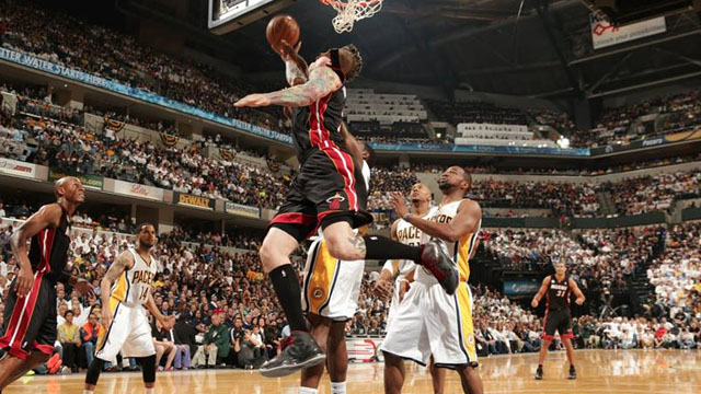 SUSPENDED. Andersen is a vital bench contributor for the Heat. Photo from the NBA's Facebook page.