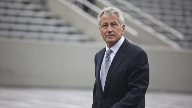 TO PAKISTAN. US Defense chief Chuck Hagel in a file photo. Ramin Talaie/Getty Images/AFP