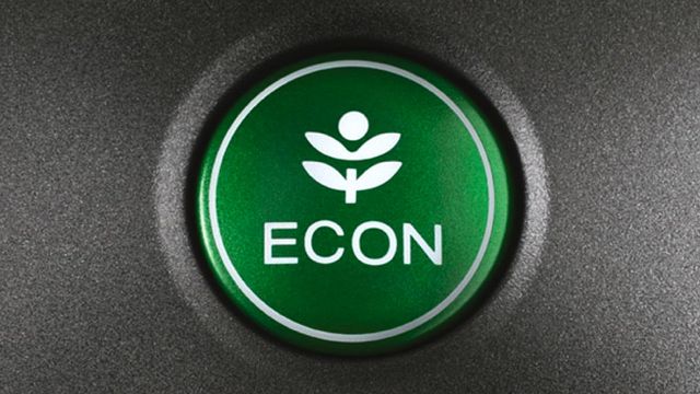 THE ECON BUTTON THAT reminds us to ease up on the gas. Image courtesy of Honda Cars Philippines, Inc.
