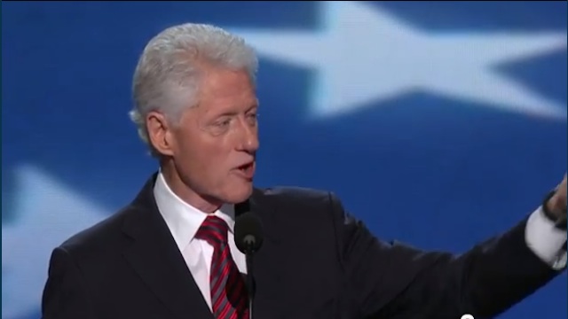 ENDORSING OBAMA. Former US President Bill Clinton speaking during the Democratic National Convention in Charlotte, North Carolina, September 5, 2012.