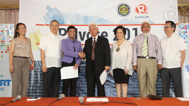 REAL-TIME DATA. In a memorandum of agreement, the Comelec allows Rappler to access real-time election results data.