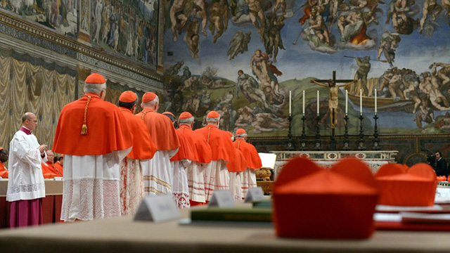 HISTORIC CONCLAVE. In the Sistine Chapel, 115 cardinal electors will choose the 266th leader of the Catholic Church. Photo from AFP