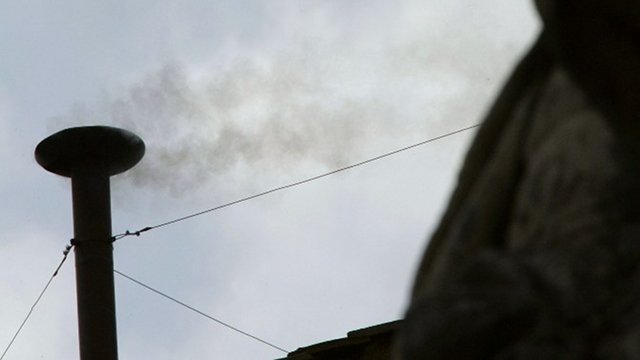 'HABEMUS PAPAM.' White smoke means a newly elected pope. File photo from AFP