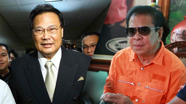 GOING NOWHERE. The Sandiganbayan has barred former Chief Justice Renato Corona and former Ilocos Sur governor Chavit Singson from leaving the country. 