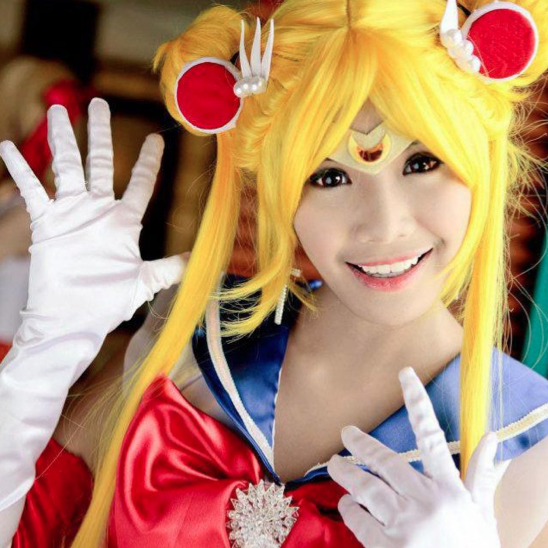 Myrtle Gail as Sailor Moon. Photo from her Facebook fan page.