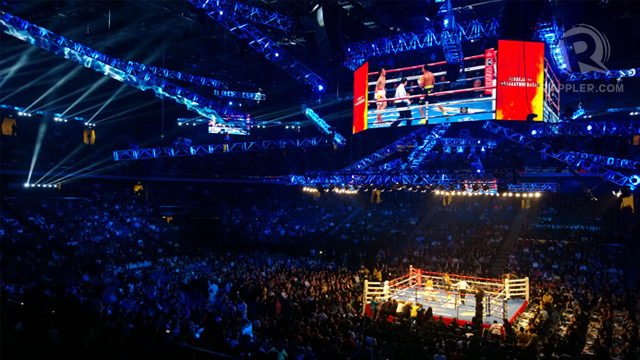 COTAI ARENA. This is Manny's first and possibly last fight in Macau. Photo by Rappler / Michael Josh Villanueva