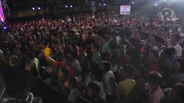 UNA estimates the crowd in Cagayan de Oro to reach over 50,000. 