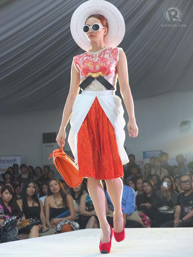 ‘BODHICITTA.’ Megan Lim’s combines tamarind, white and red with oriental elements and a summer feel