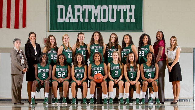 GOING FOR THE DREAM. Filipina Sofia Roman, first row, second from right plays for Dartmouth basketball and hopes to play in the WNBA. Photo from Dartmouth website.