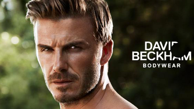 WITH OR WITHOUT CLOTHES. Soccer star David Beckham is 'well-dressed.' Image from the H and M Facebook page
