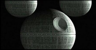 MICKEY DEATH STAR. Screengrab from Facebook 