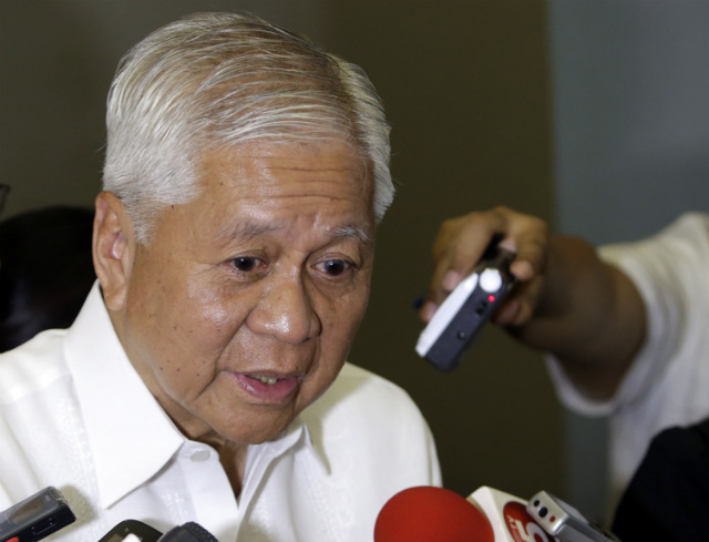 CHALLENGING CHINA. Philippine Foreign Affairs Secretary Albert Del Rosario, answers questions during a media interview in Manila, Philippines on June 5, 2014. Photo by Ritchie Tongo/EPA