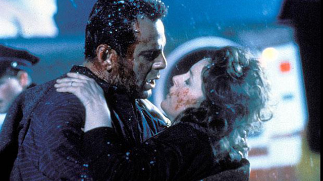 MESSY MATRIMONY. Bruce Willis and Bonnie Bedelia make for a bedraggled pair in 'Die Hard 2'