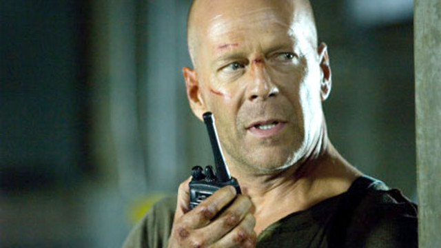 BRAVE AND BALD. Bruce Willis calls the shots anew in 'Live Free or Die Hard'