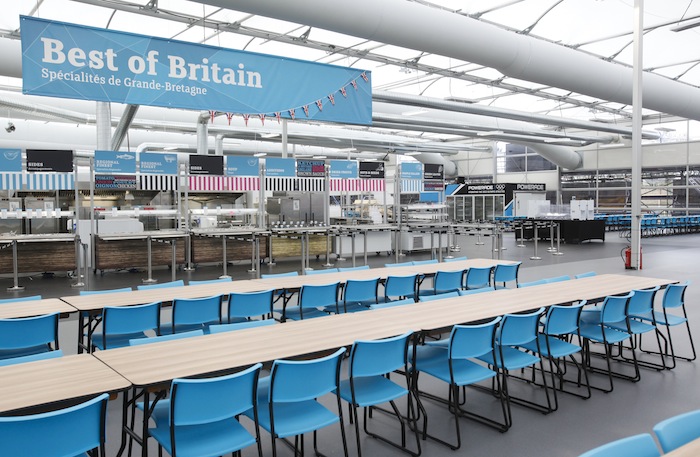 CHOW TIME. London 2012 Athletes Village main dining hall. Courtesy of LOCOG.
