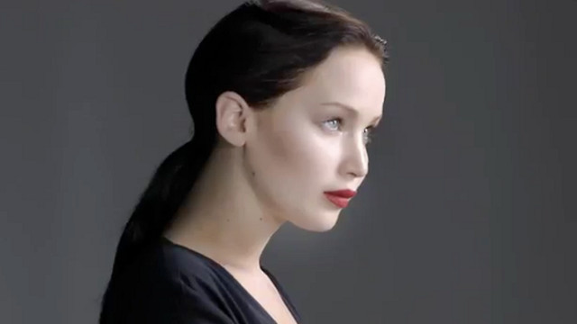 FACE OF FASHION. Jennifer Lawrence in a still from the Dior Handbags behind the scenes video. Screen grab from YouTube (Dior)