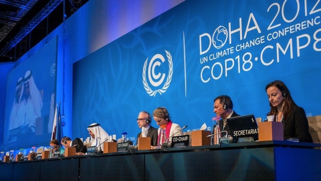 STICKY POINTS. The UN climate change talks in Doha are about to wrap up with delegates not yet agreeing on extending the greenhouse gas-curbing Kyoto Protocol and funding for poor countries. COP18/CMP8 Pool Photo. 