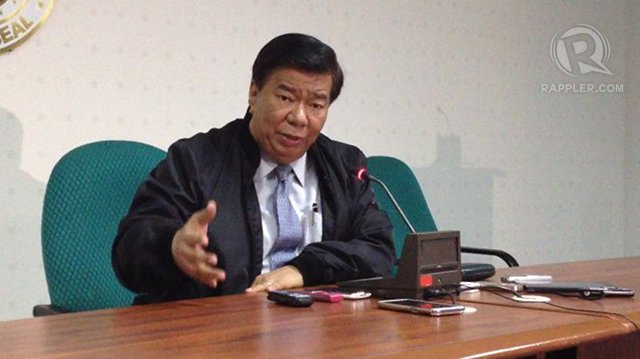 'NO NAMES.' Senate President Franklin Drilon admits the minority asked that no names be mentioned in the Senate probe on the pork barrel scam. Photo by Rappler/Ayee Macaraig 