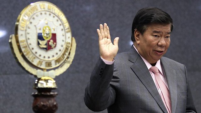 NEW CASE. Senate President Franklin Drilon faces a new plunder complaint before the Ombudsman for the allegedly fraudulent purchase of a property for a public works project in Iloilo in 2006 funded by his pork barrel. File photo by Joseph Vidal/Senate PRIB 