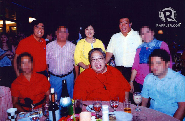 CHARITY WORK. Drilon remembers the party the Napoleses hosted for priests from China and Monsignor Josefino Ramirez (seated, center). Photo obtained by Rappler