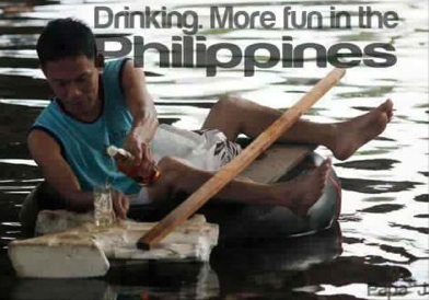 Nonstop rain? Unstoppable drinking. Photo from Facebook