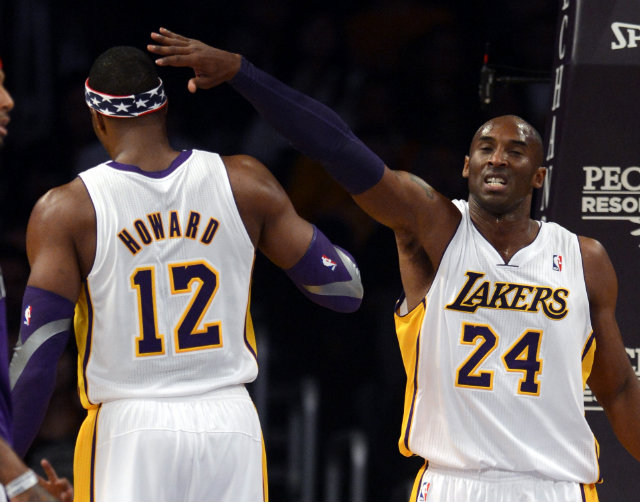 NOT SOLD. Kobe Bryant told Dwight Howard if he wants to know how to 'get it done' he should stay in LA. Photo by Michael Nelson/EPA