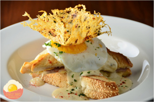 BEAUTIFUL MORNING! Start your day happy with a delicious Croque Madame at the Early Bird Breakfast Club