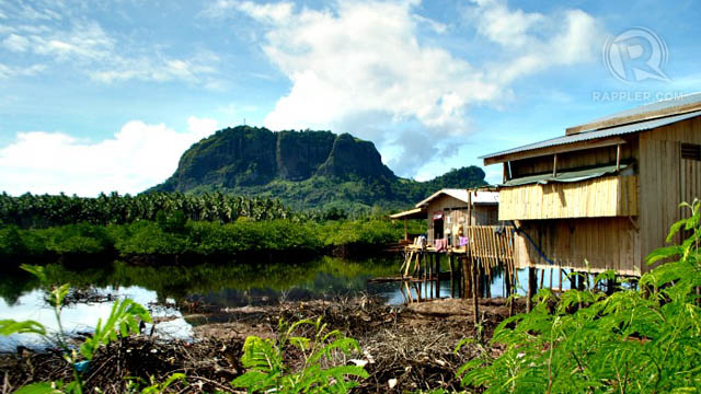 BUD BONGAO AS SEEN from the stilt houses by the river. Photo from Gael Hilotin