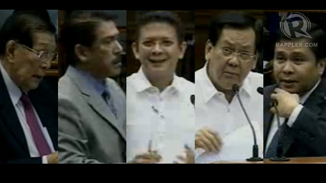 'UNCOMFORTABLE WITH PHRASE.'Five male senators question the inclusion of "safe and satisfying sex life" in the definition of Reproductive Health. Screenshots from Senate livestream