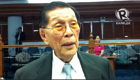 NO RECONCILIATION. Senate President Juan Ponce Enrile says he is not a hypocrite to reconcile with Senator Trillanes after their word war. Photo by Ayee Macaraig 