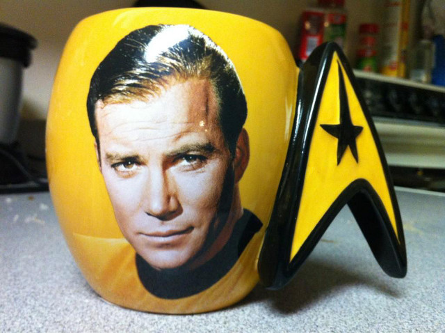 LIVE LONG AND PROSPER. Captain Kirk's interest in space exploration continues. Picture from William Shatner's Twitter account