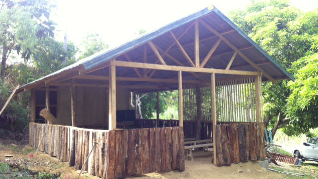 HOUSE OF REFUGE. The re-built Community Chapel in Sitio Linuthangan. 