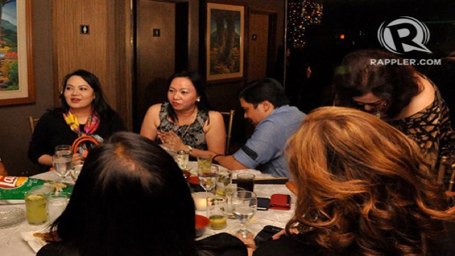 FRIENDS. The Estrada couple is shown with Janet Napoles in this photo obtained by Rappler.