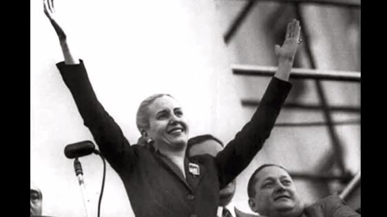 EVA PERON, AFFECTIONATELY CALLED 'Evita' by her fans. Screen grab from YouTube