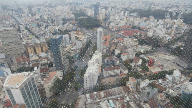 SAIGON FROM ABOVE. The view of Ho Chi Minh City from the 49th floor of the Bitexco Skydeck