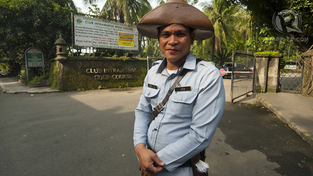 A security guard in Intramuros dressed like a 'gwardya sibil' (civil guard) from the Spanish colonial era