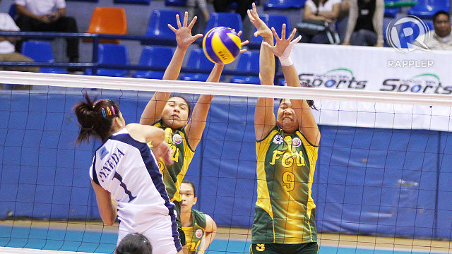 CLOSE CALL. The Lady Tams struggled to down Adamson in 5 sets. Photo by Josh Abelda