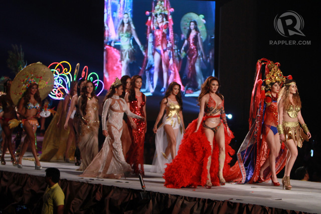 HOT CROWD. Sexy celebrities walk down the runway in exotic outfits. All photos by Arcel Cometa