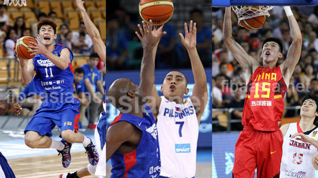 (L to R) Liu Cheng, Paul Lee, and Zhou Qi all look to make their mark in the 2014 FIBA Asia Cup. Photos from fibaasia.net