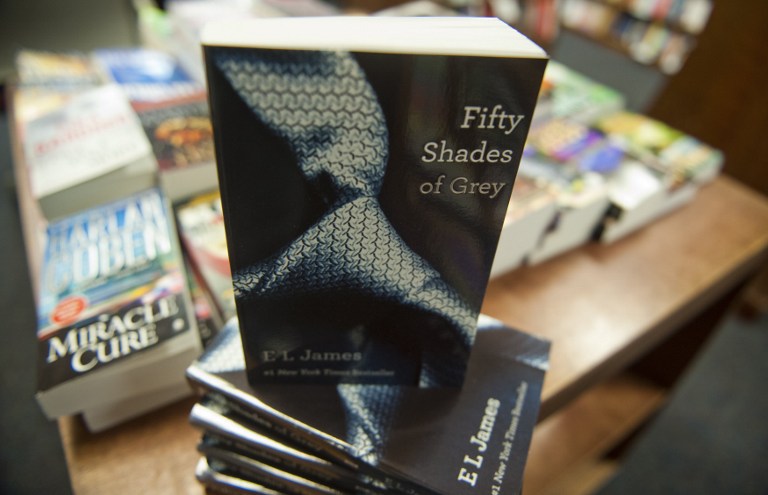 FIFTY SHADES… OF MISHAPS. In this file photo, copies of the book "Fifty Shades of Grey" by E. L. James are seen for sale at the Politics and Prose Bookstore in Washington, DC, August 3, 2012. Photo by AFP / Saul Loeb