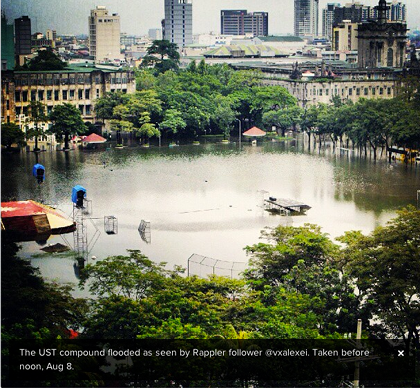 FORMER ESTERO. The campus of the University of Santo Tomas in Sampaloc, Manila