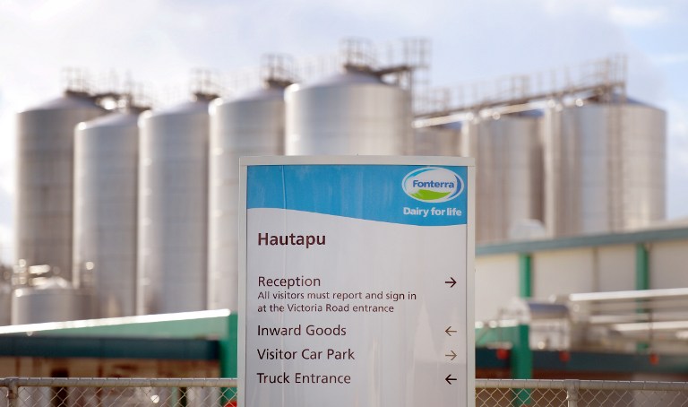 CENTER OF CONTROVERSY. A photo taken on August 12, 2013, shows Fonterra's Hautapu dairy factory located near the rural town of Cambridge, some 150 km south of New Zealand's largest city, Auckland. AFP/William West