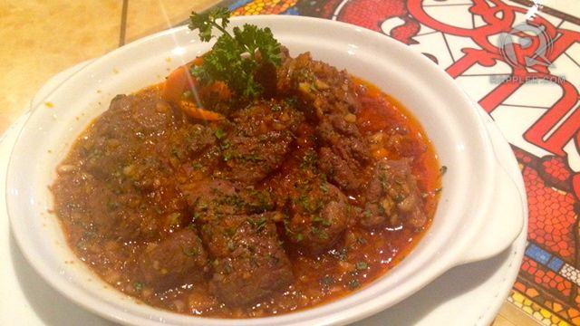BEEF SALPICAO. Another Spanish-Filipino appetizer and beer match that can also go with a cup of rice