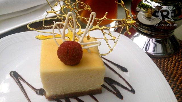 TOFU CHEESECAKE WITH YAMAMOMO. Light dessert perfect for the diet-conscious